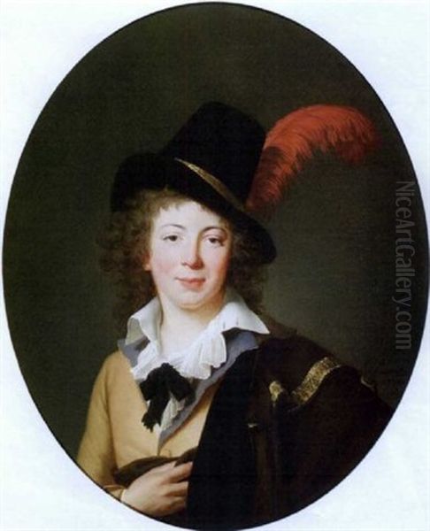 Portrait Du Marquis De Bassompierre Oil Painting by Louis-Andre-Gabriel Bouchet