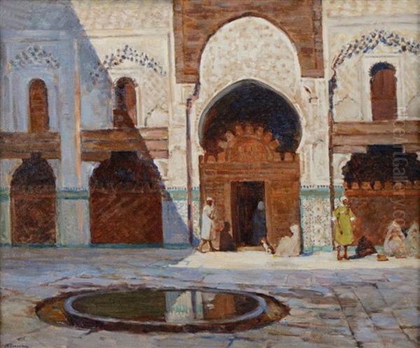 Medersa Bou Anania Oil Painting by Joseph Felix Bouchor