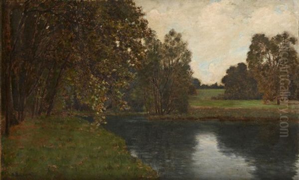 Le Parc De Mortefontaine Oil Painting by Joseph Felix Bouchor