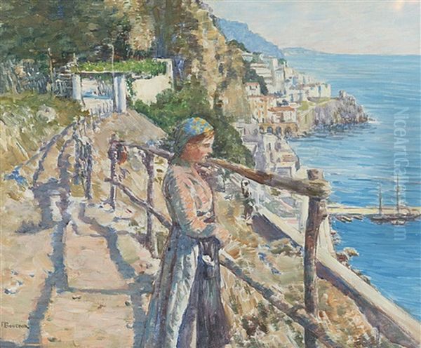 Malfitana / Amalfi Oil Painting by Joseph Felix Bouchor