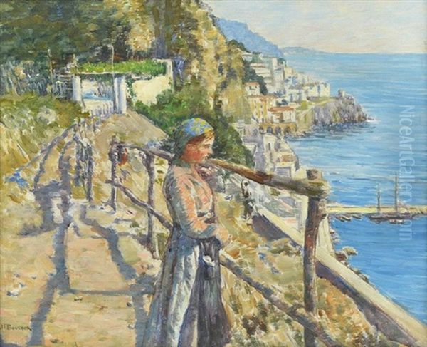 Amalfitana / Amalfi Oil Painting by Joseph Felix Bouchor