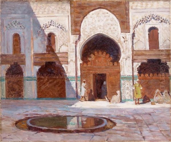 Medersa Bou Anania Oil Painting by Joseph Felix Bouchor