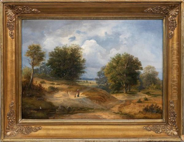 Norddeutschesommerlandschaft Oil Painting by Rudolf Alers