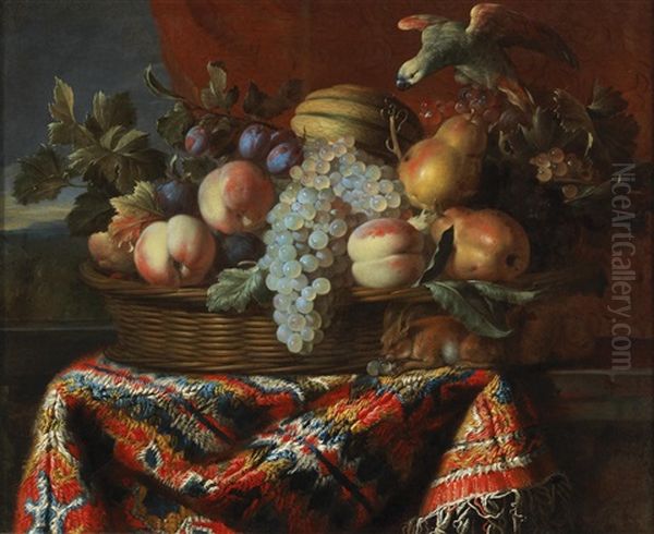 A Still Life With Pears Oil Painting by Pieter Van Boucle