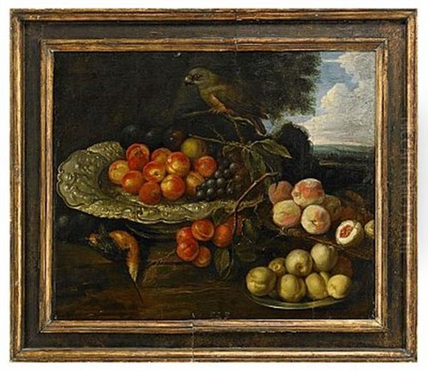 Fruktstilleben Oil Painting by Pieter Van Boucle