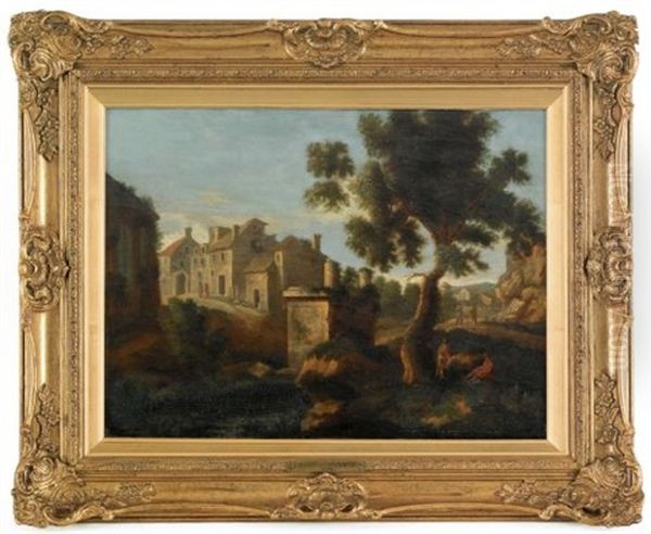 Landscape Oil Painting by Adriaen Frans Boudewyns the Elder