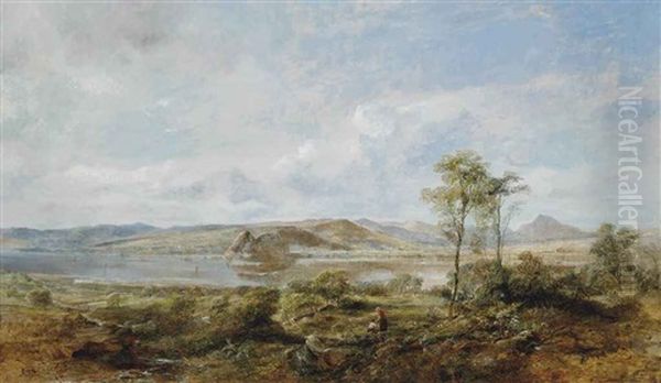 Dunbarton Rock Oil Painting by Samuel Bough