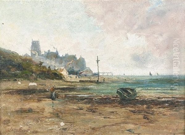 Sommerliche Partie Am Meeresstrand Oil Painting by Samuel Bough