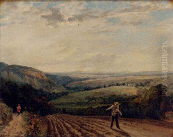 Sowing The Reed Oil Painting by Samuel Bough