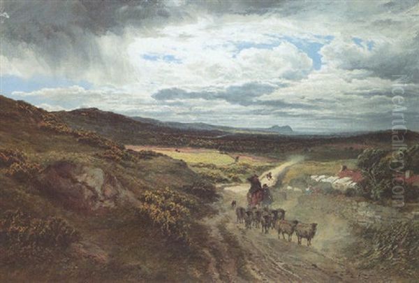 East Lothian Landscape Oil Painting by Samuel Bough