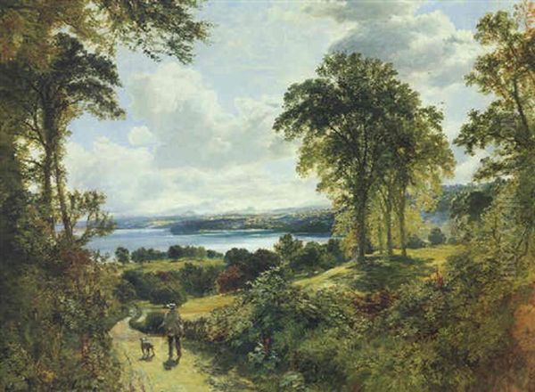 Edinburgh From Dalmeny Oil Painting by Samuel Bough