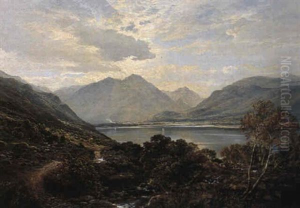 A Highland Loch Oil Painting by Samuel Bough