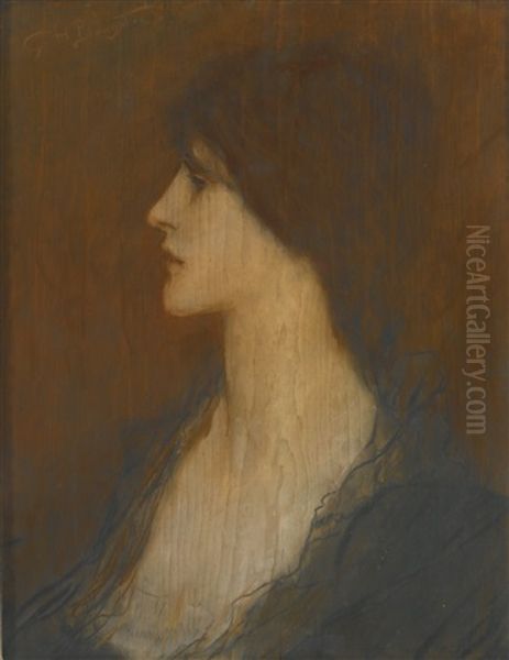 Portrait Of A Lady Oil Painting by George Henry Boughton