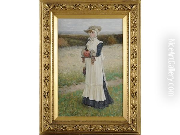 A Country Walk Oil Painting by George Henry Boughton