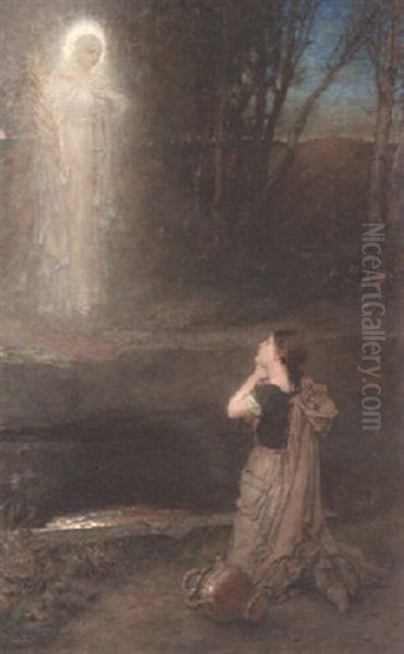 The Vision At The Martyr's Well Oil Painting by George Henry Boughton