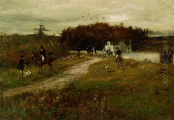 The Meet Oil Painting by George Henry Boughton