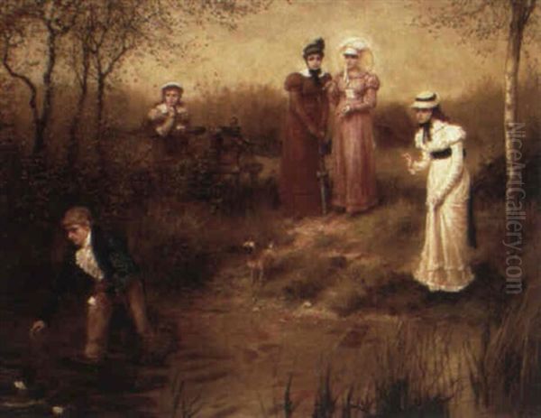 The Age Of Gallantry Oil Painting by George Henry Boughton