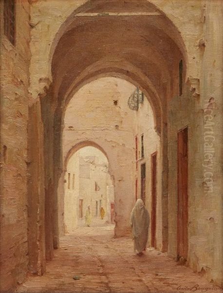 Passage Ben Ayed A Tunis Oil Painting by Cecile Augustine Bougourd