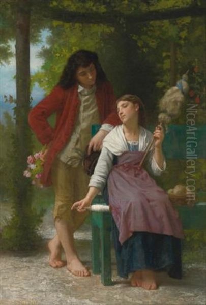 Before The Engagement Oil Painting by Elizabeth Jane Gardner Bouguereau