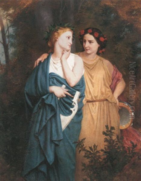 Philomela And Procne Oil Painting by Elizabeth Jane Gardner Bouguereau