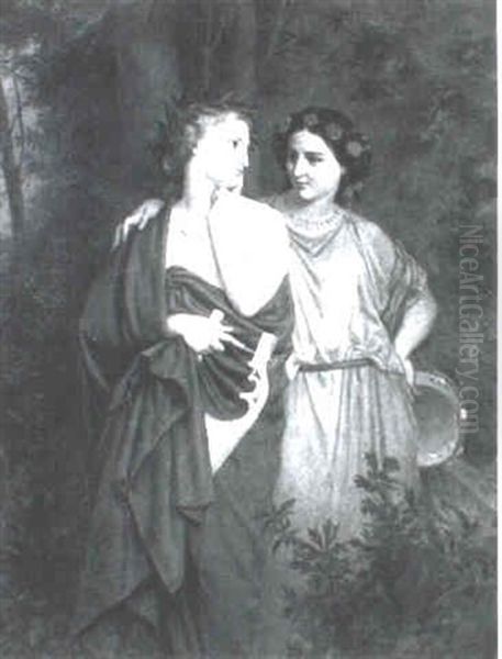 Philome And Procne Oil Painting by Elizabeth Jane Gardner Bouguereau