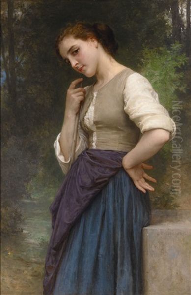 Les Cerises Oil Painting by William-Adolphe Bouguereau