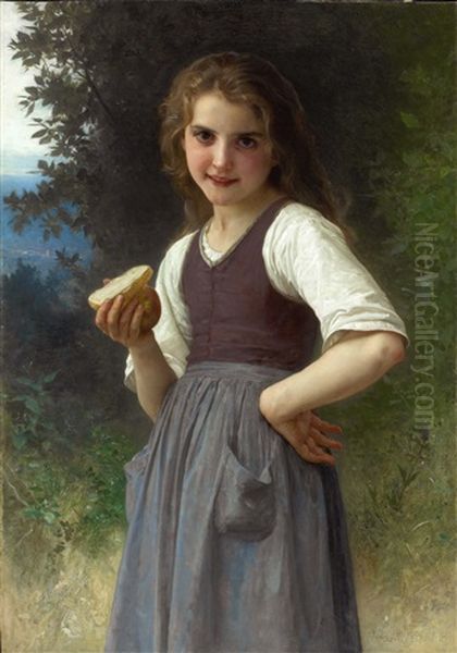 Les Cerises Oil Painting by William-Adolphe Bouguereau