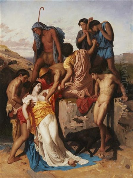 Zenobia Found By The Shepherds Of The Arax Oil Painting by William-Adolphe Bouguereau