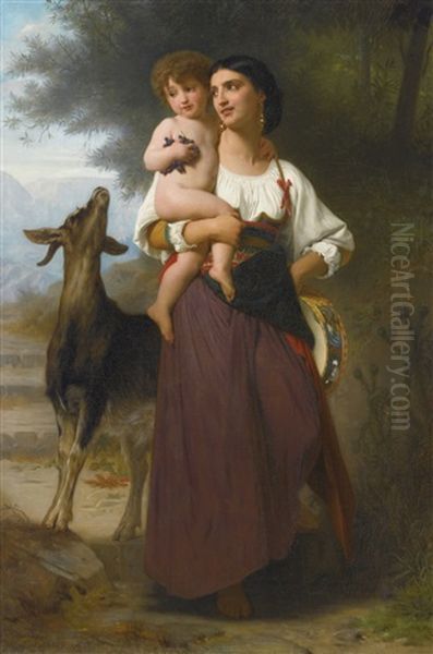 Convoitise Oil Painting by William-Adolphe Bouguereau