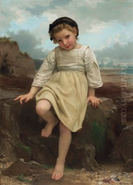 Sur Le Rocher Oil Painting by William-Adolphe Bouguereau