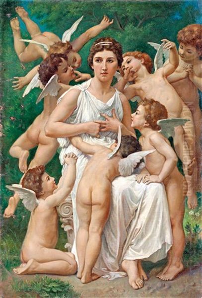 Caritas Oil Painting by William-Adolphe Bouguereau