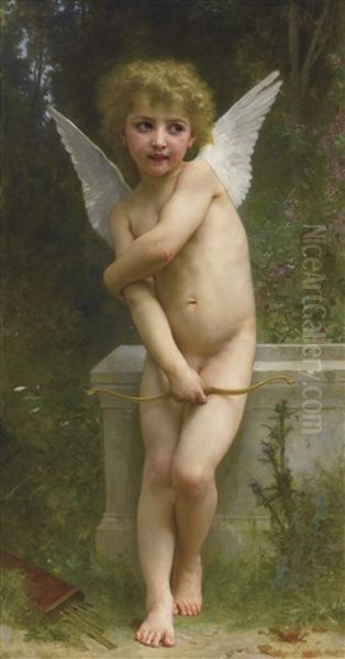 L'amour Pique Oil Painting by William-Adolphe Bouguereau