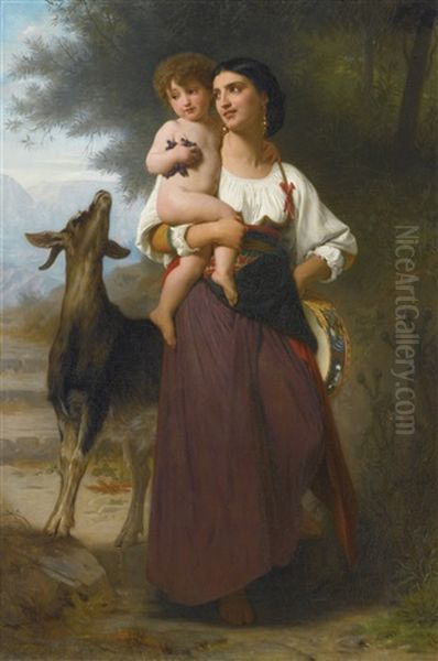 Convoitise Oil Painting by William-Adolphe Bouguereau