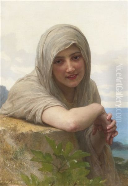 Souvenir Oil Painting by William-Adolphe Bouguereau