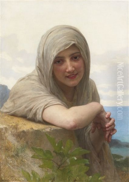 Souvenir Oil Painting by William-Adolphe Bouguereau