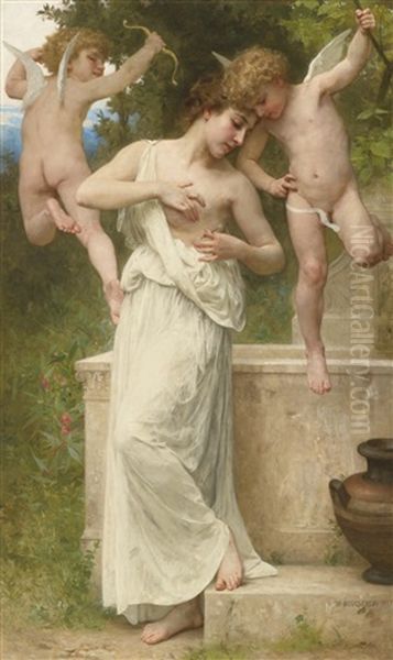 Blessures D'amour Oil Painting by William-Adolphe Bouguereau