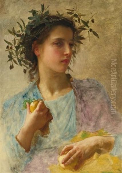 L'ete Oil Painting by William-Adolphe Bouguereau