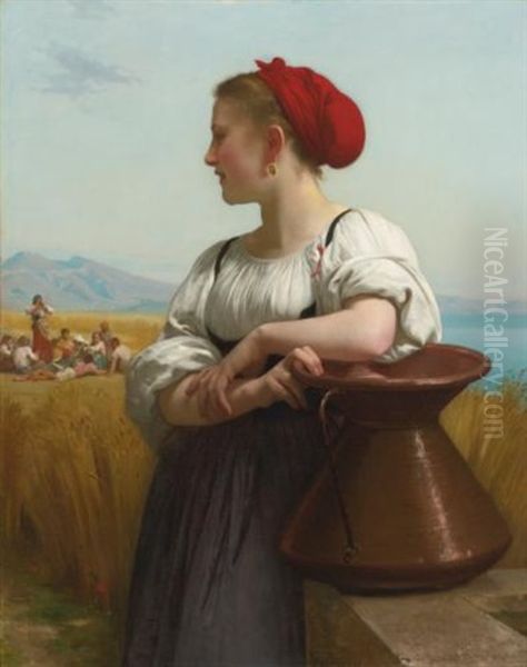 Moissonneuse Oil Painting by William-Adolphe Bouguereau