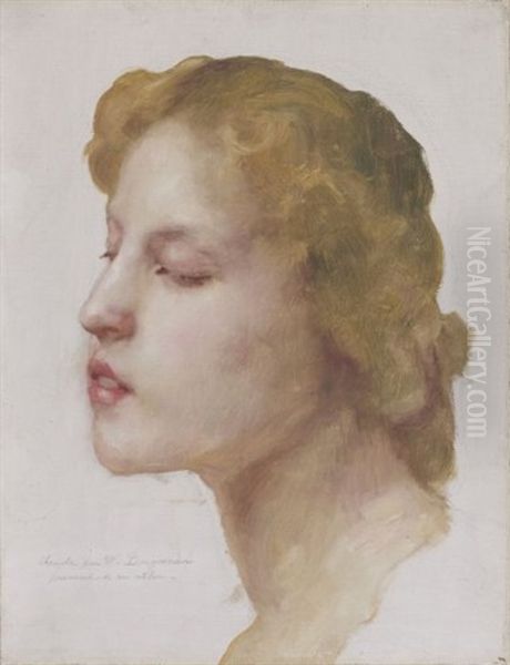 Tete (study) Oil Painting by William-Adolphe Bouguereau