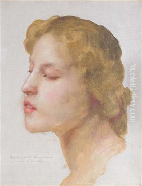 Portrait Study Oil Painting by William-Adolphe Bouguereau