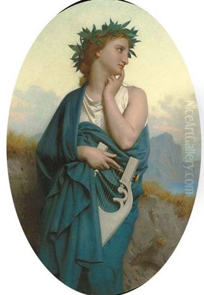 La Muse (philomela) Oil Painting by William-Adolphe Bouguereau