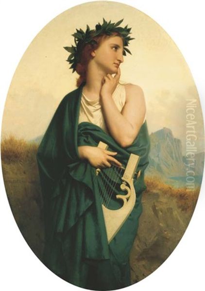 La Muse Oil Painting by William-Adolphe Bouguereau