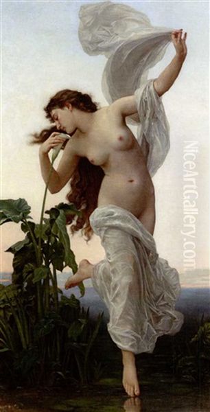 Dawn - L'aurore (collab. W/studio) Oil Painting by William-Adolphe Bouguereau