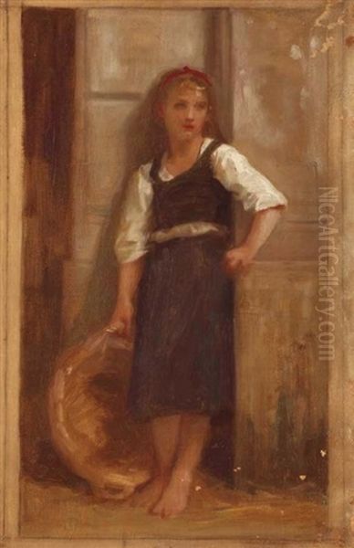 La Fille Du Pecheur Oil Painting by William-Adolphe Bouguereau