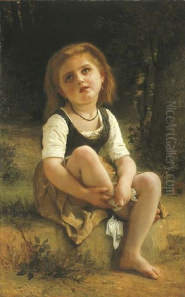 La Petite Blesee Oil Painting by William-Adolphe Bouguereau