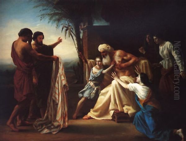 Jacob Recevant La Tunique De Son Fils Oil Painting by William-Adolphe Bouguereau