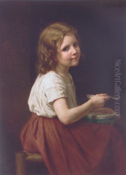 La Soupe Oil Painting by William-Adolphe Bouguereau