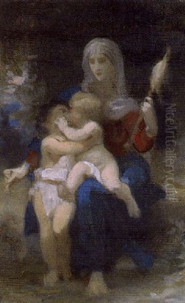 Sainte Famille Oil Painting by William-Adolphe Bouguereau