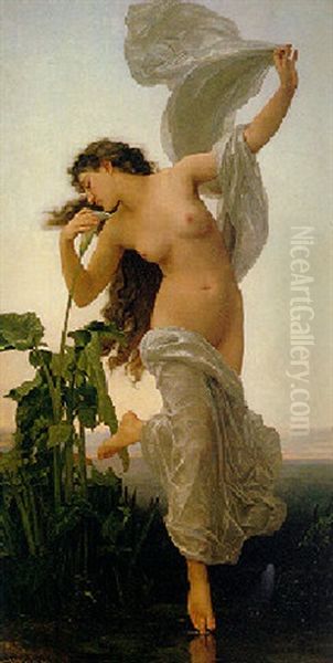 Dawn Oil Painting by William-Adolphe Bouguereau