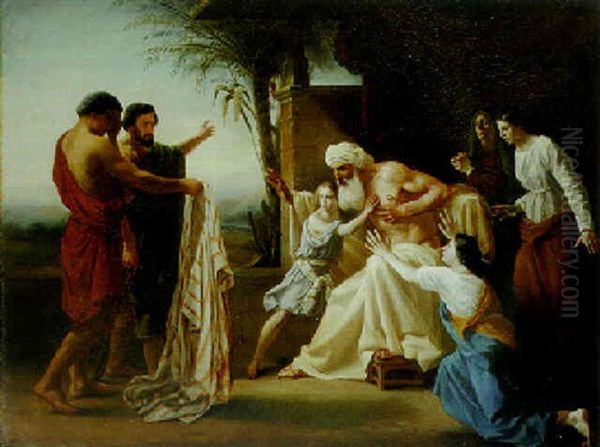 Jacob Receiving The Tunic Of His Son Oil Painting by William-Adolphe Bouguereau